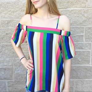 Jade Striped Blouse